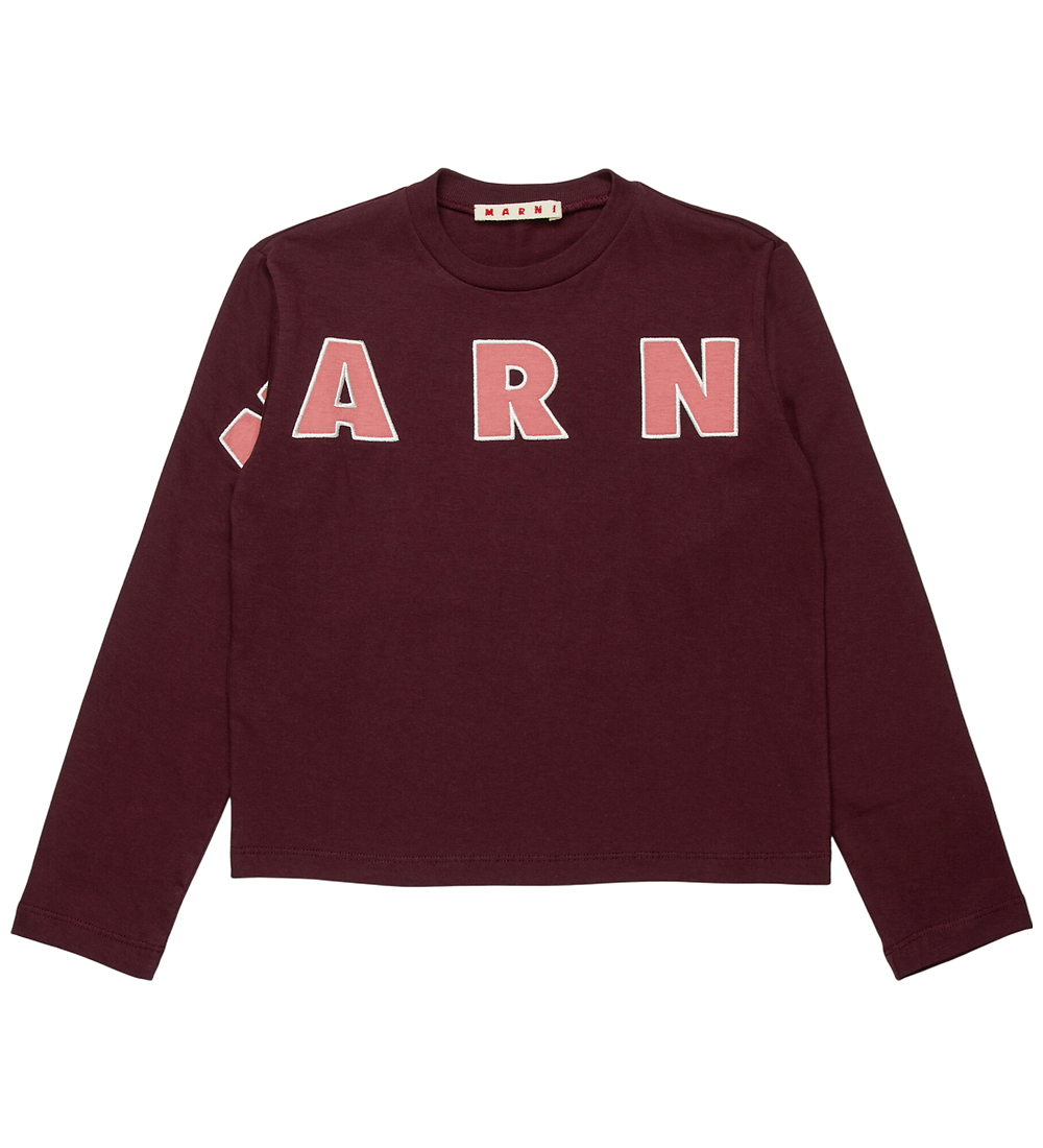 Marni Blouse - Berry Jam w. Logo - Marni - 8 Y 128 - Blouse