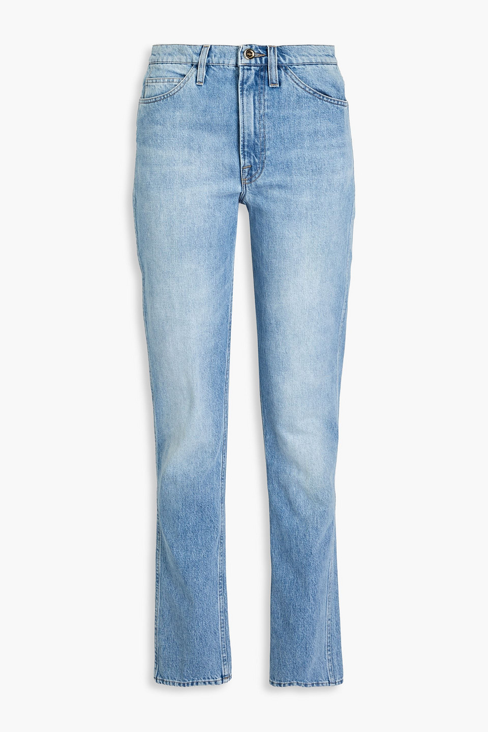 Ritz high-rise straight-leg jeans - Blue - 25
