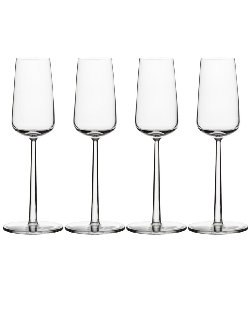 Set Of 4 Essence Champagne Glasses