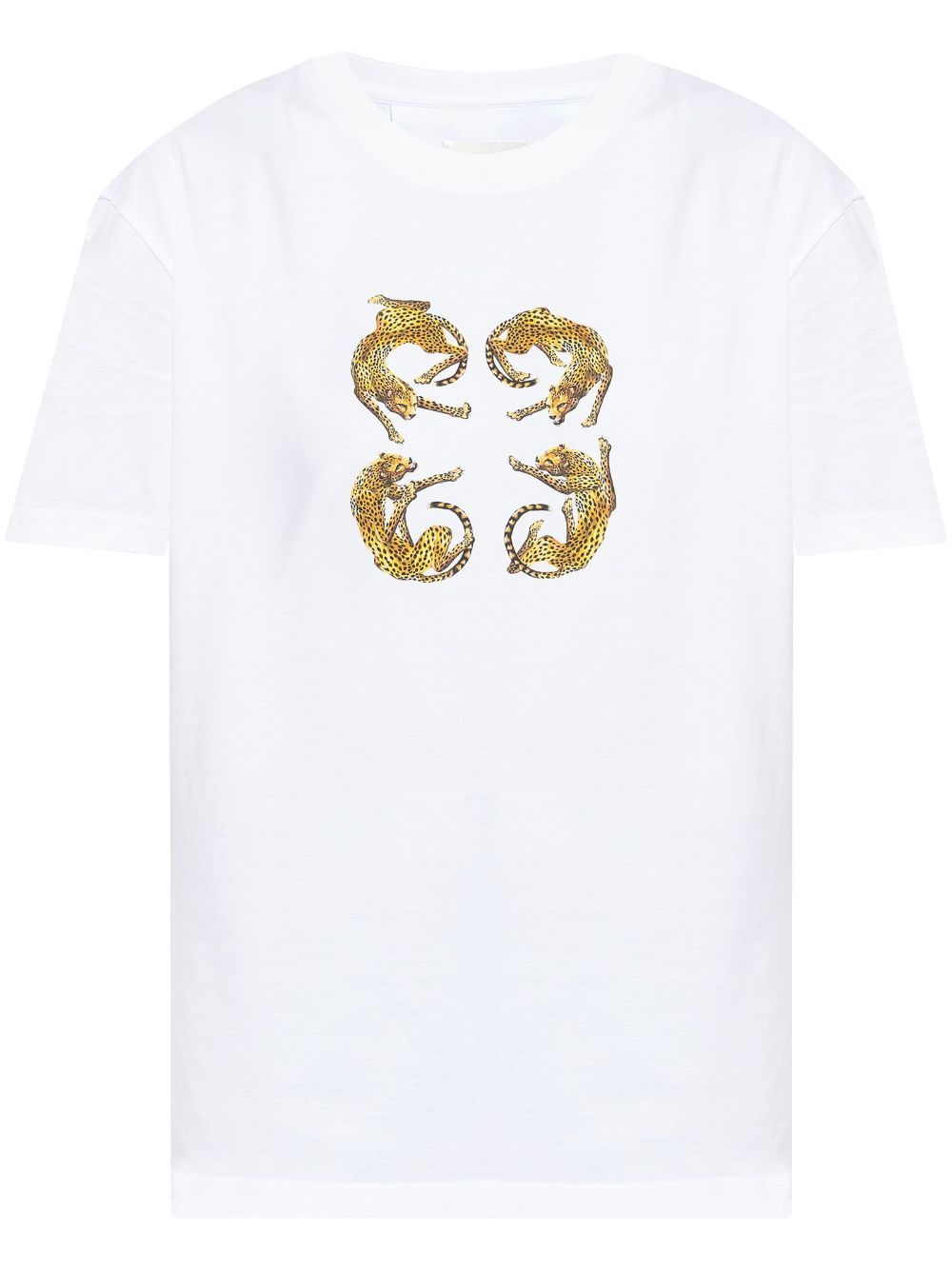 4G leopard-print t-shirt - White