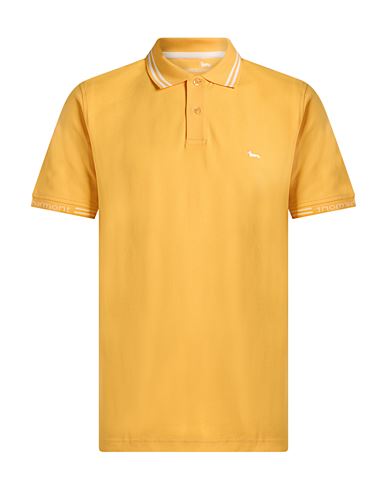 Man Polo shirt Marigold Size 3XL Cotton, Elastane