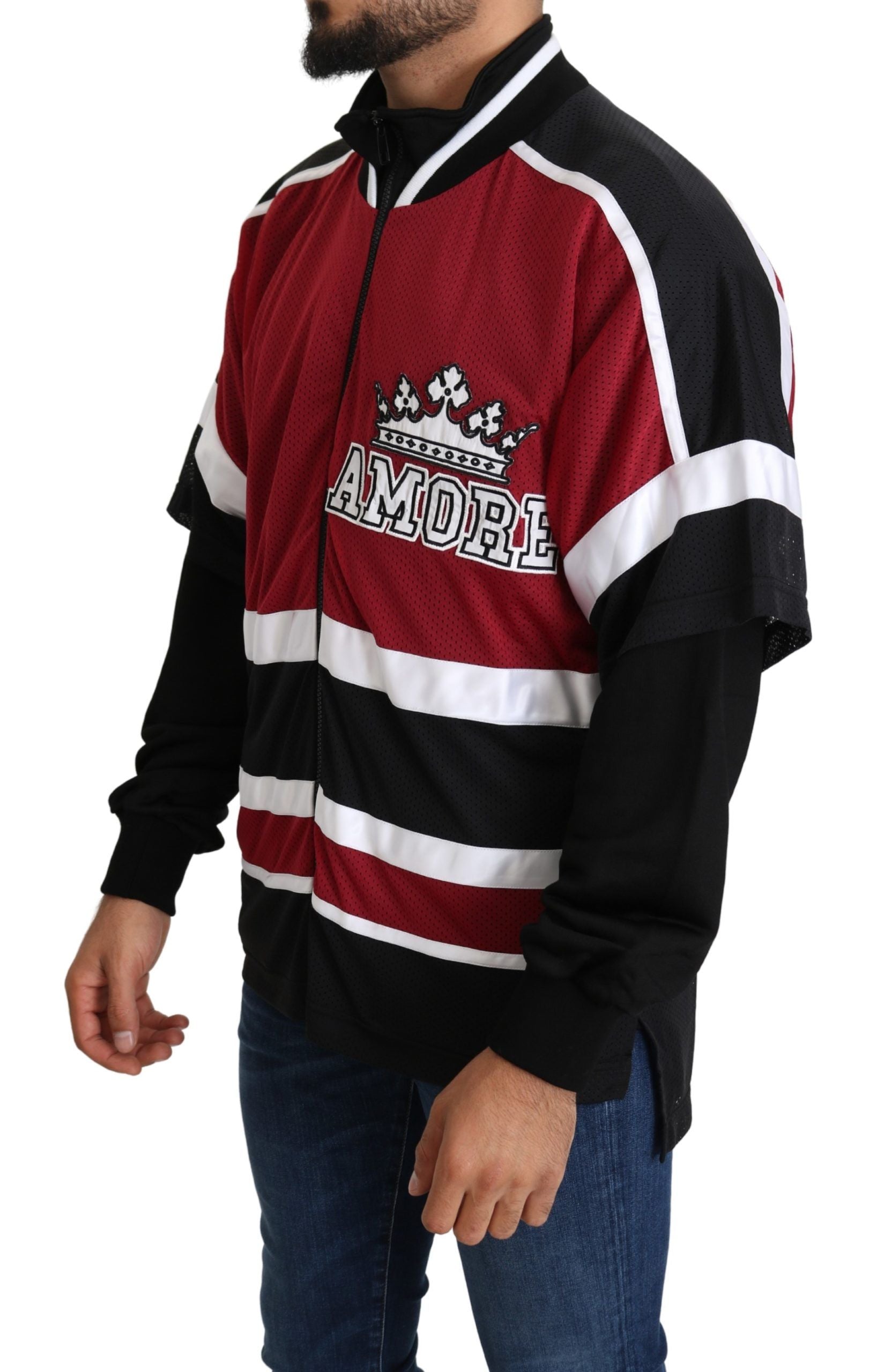 Amore Crown Logo Sport Sweatshirt — Multicolor