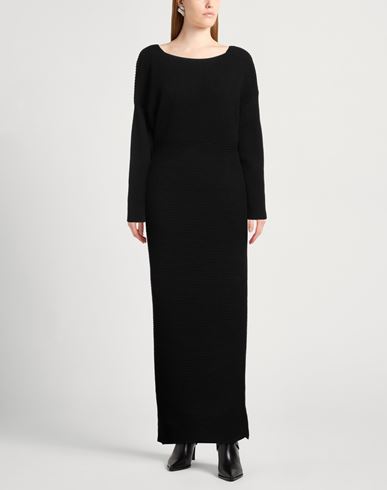 Woman Maxi dress Black Size 2 Cashmere, Polyamide