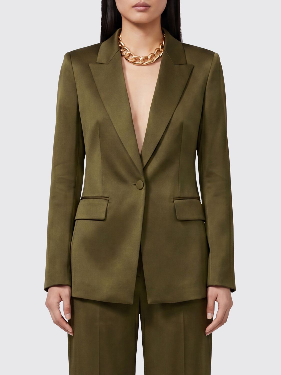 Blazer Woman color Green
