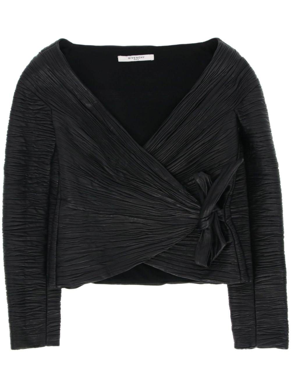 2010s pleated jacket - Black