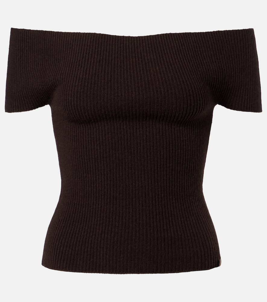 N°381 Libra cashmere-blend top