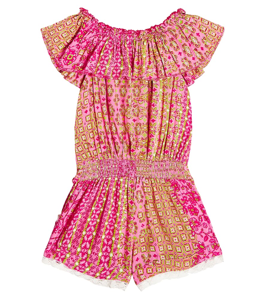 Bella floral off-shoulder playsuit