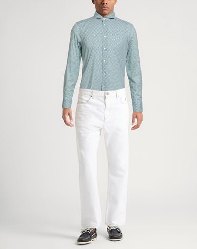 Man Shirt Green Size 15 ½ Cotton, Elastane