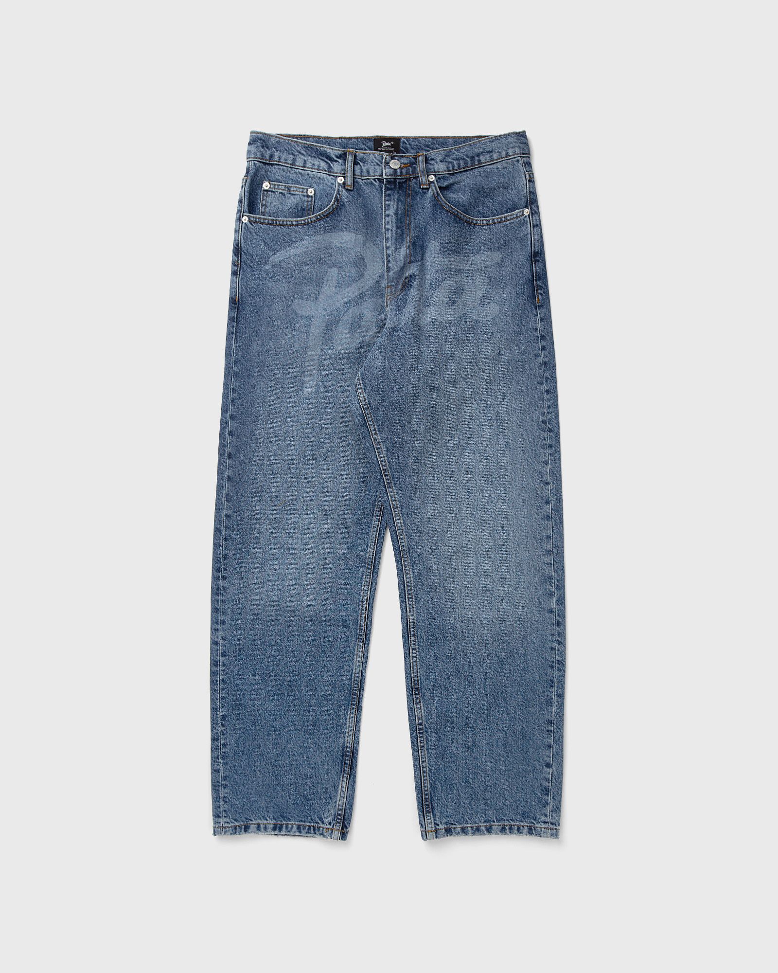 Laserprint Whiskers Denim Pants
