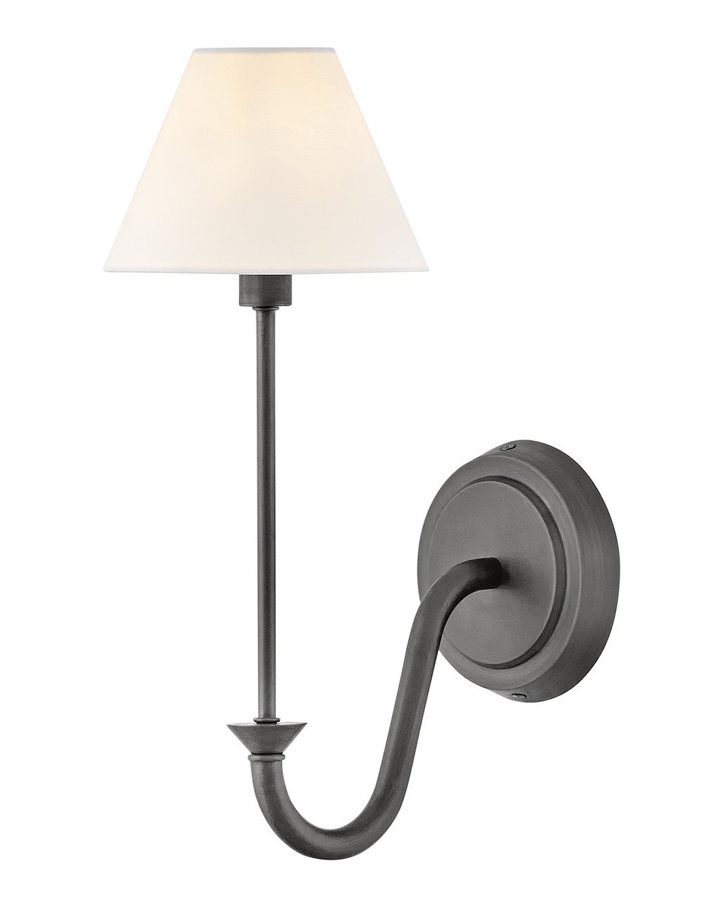 Blackened Brass LED Wall Sconce from the Greta Collection