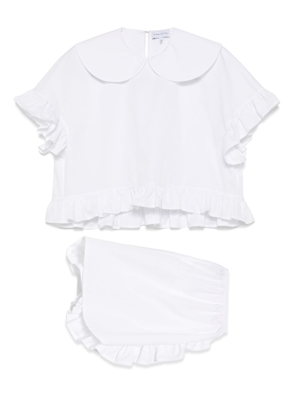 Ioana Ciolacu Dhalia shorts set - White