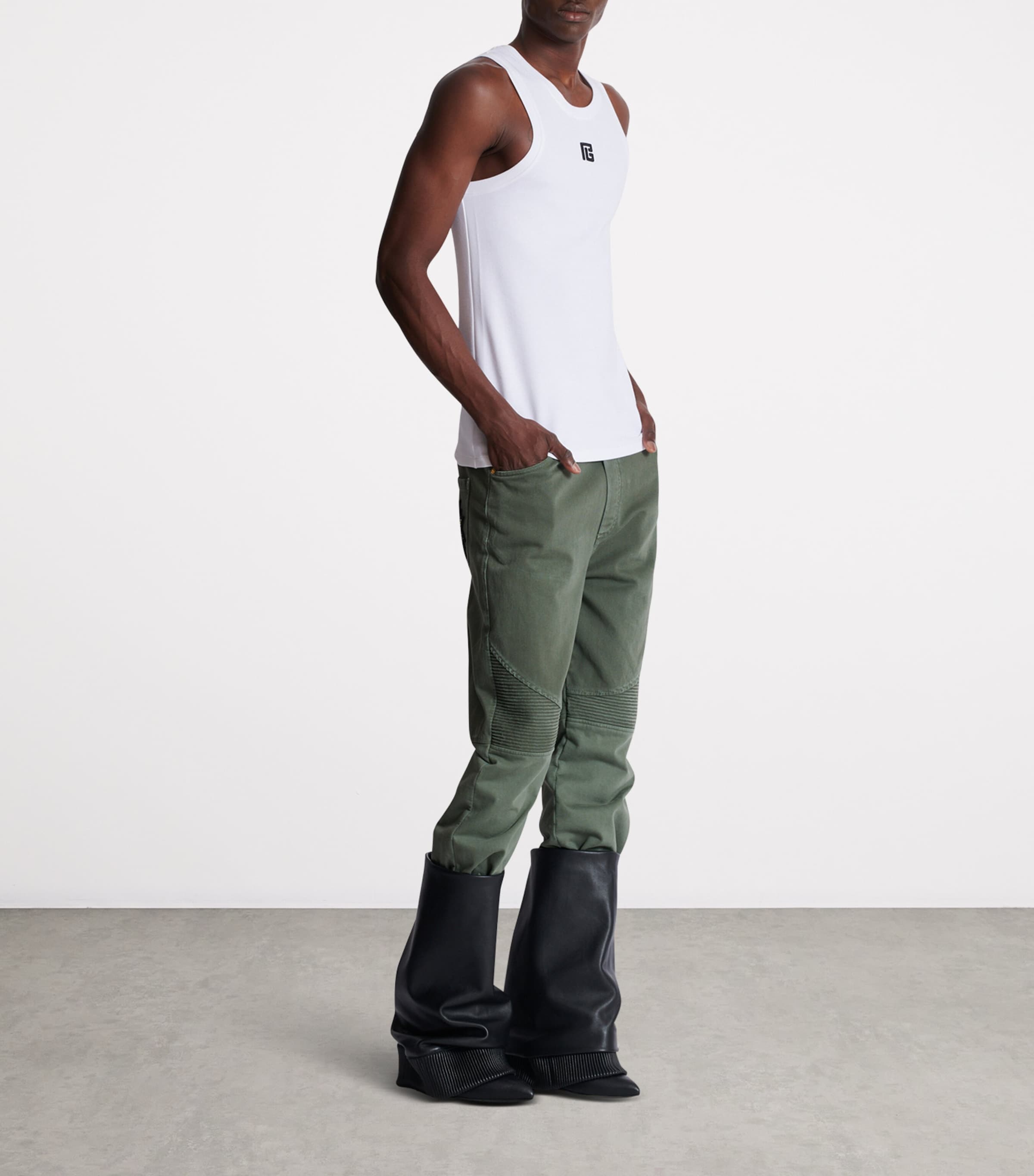 Logo Embroidered Tank Top