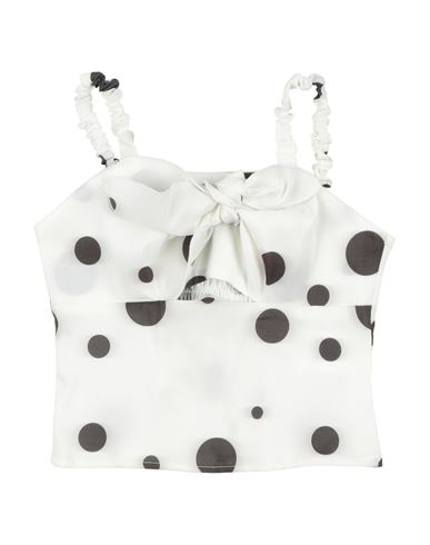 L:ú L:ú By Miss Grant Kid Girl Top Ivory Size 14 Polyester, Polyamide, Elastane