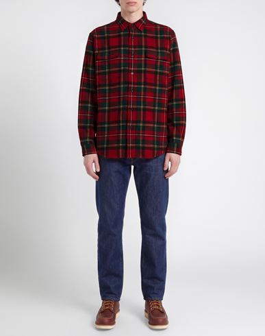 Man Shirt Red Size M Wool