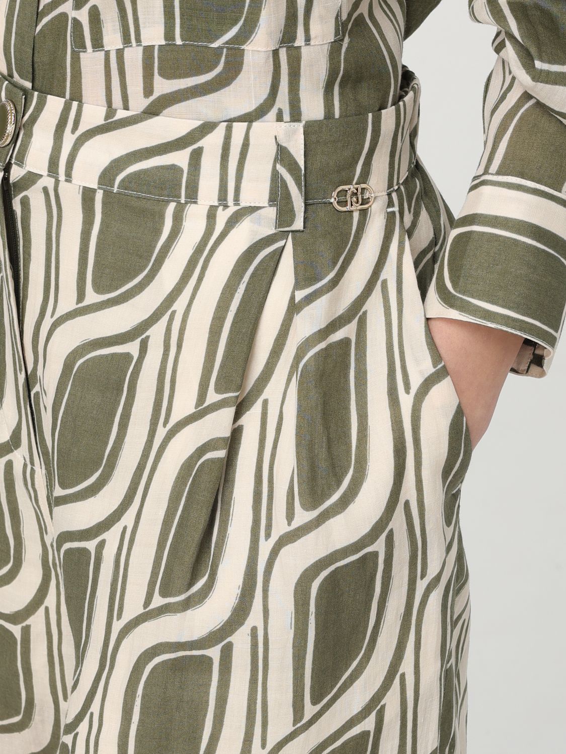 Pants LIU JO Woman color Green