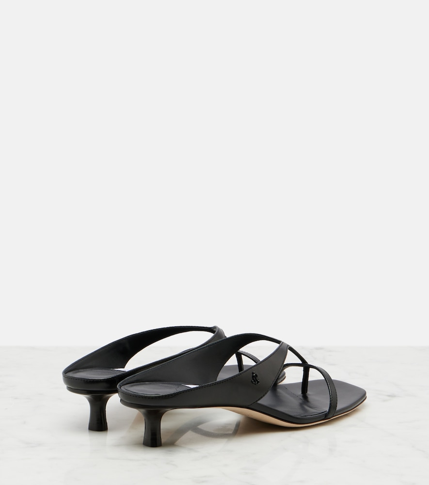 Emery leather thong sandals