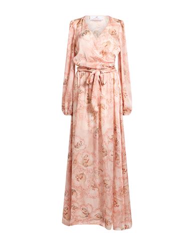 Woman Maxi dress Light pink Size 6 Polyester
