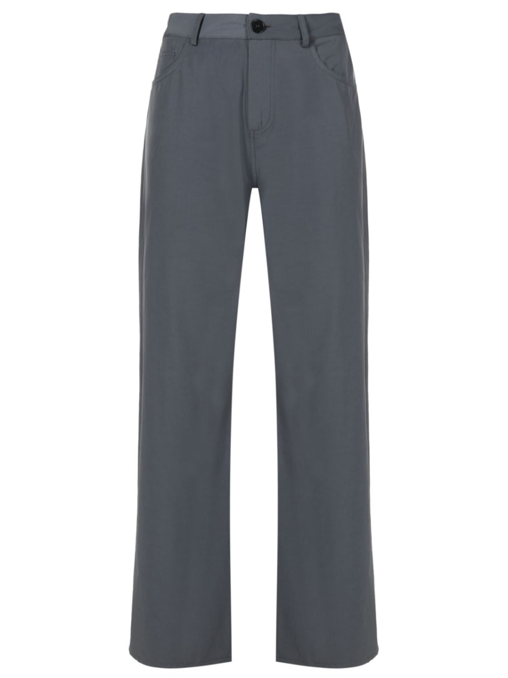 High-waisted wide-leg trousers - Black