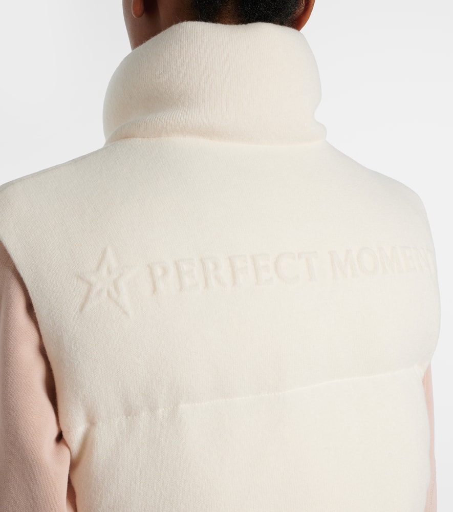 Wool and cashmere down vest