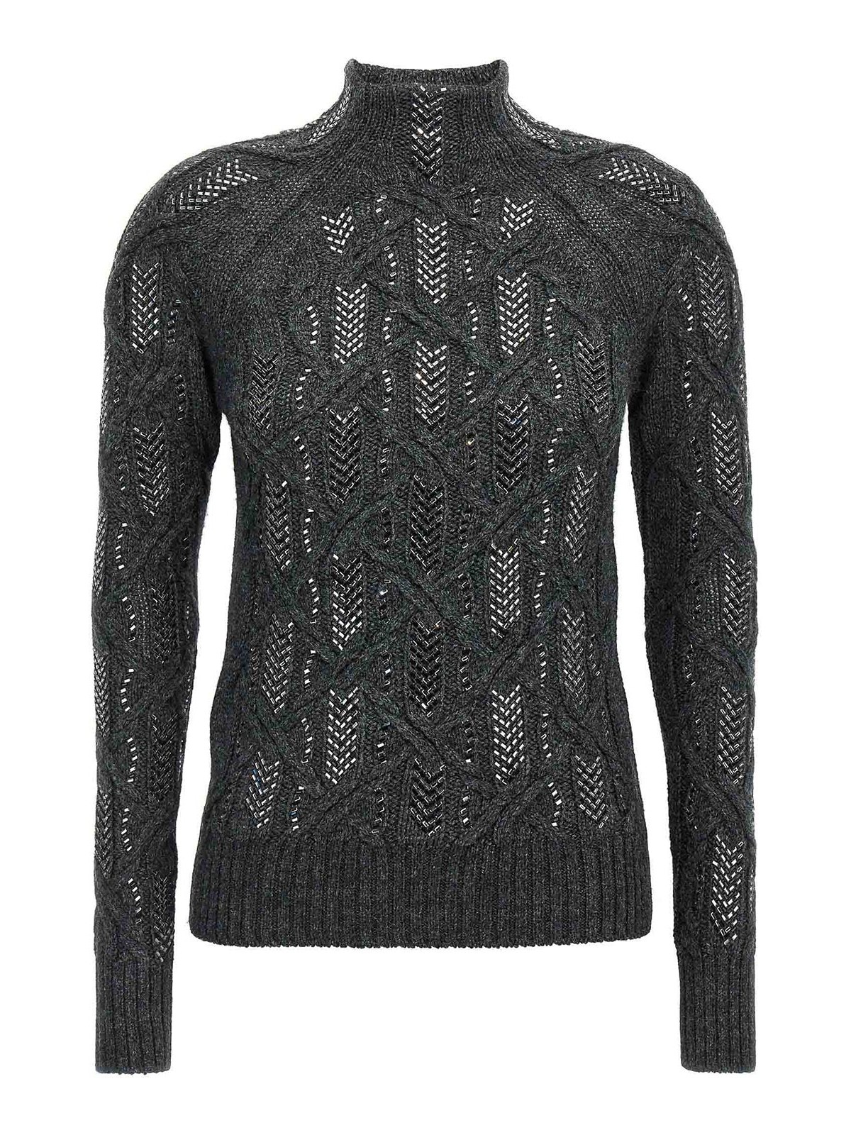 Crystal Braid Sweater