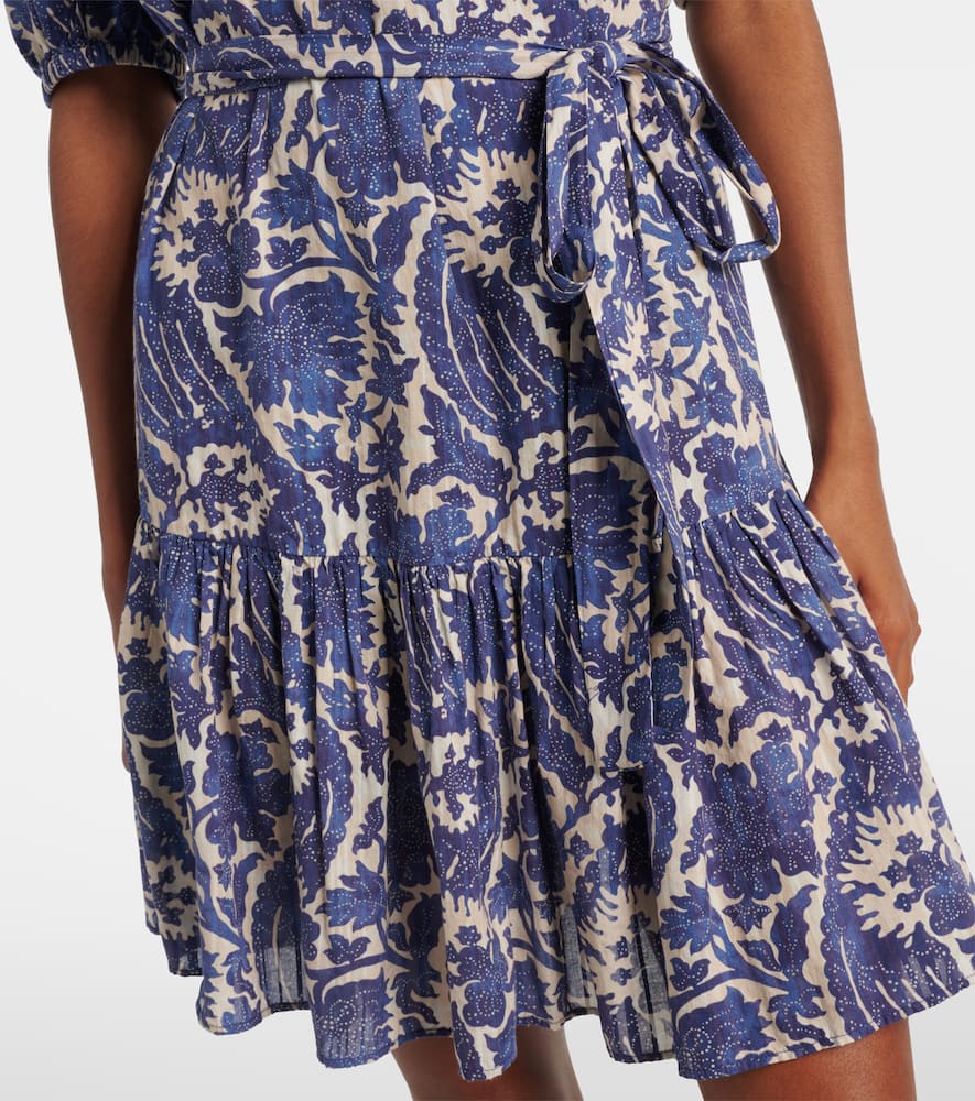 Rosalie printed cotton-blend minidress
