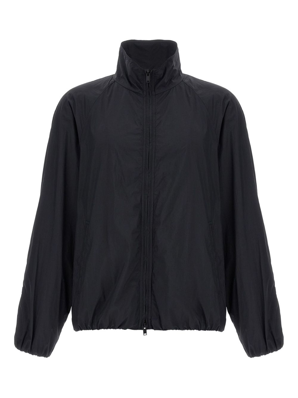 Oyu zip-front bomber jacket - Black