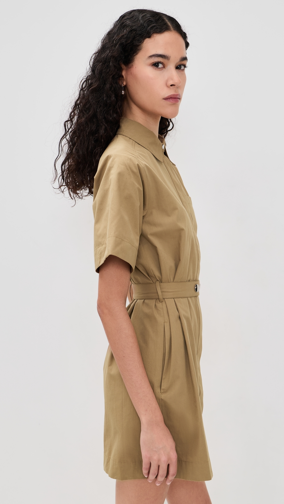 Reign Poplin Dress Camel