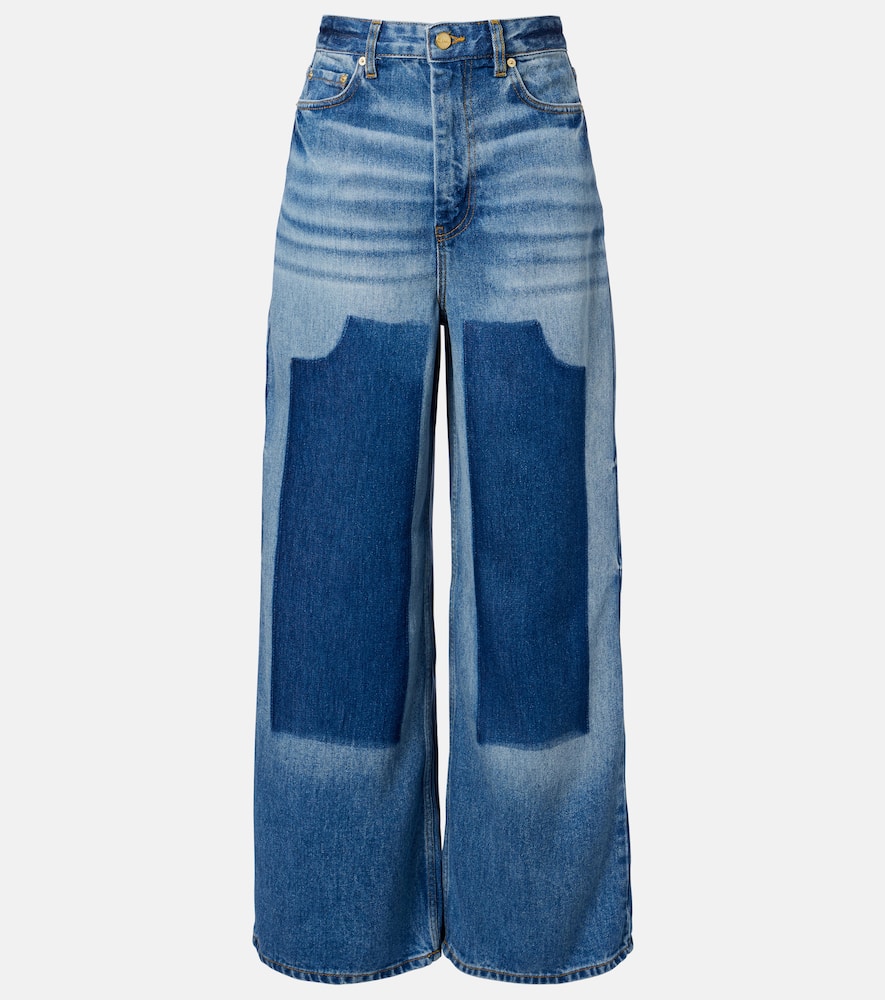 High-rise wide-leg jeans