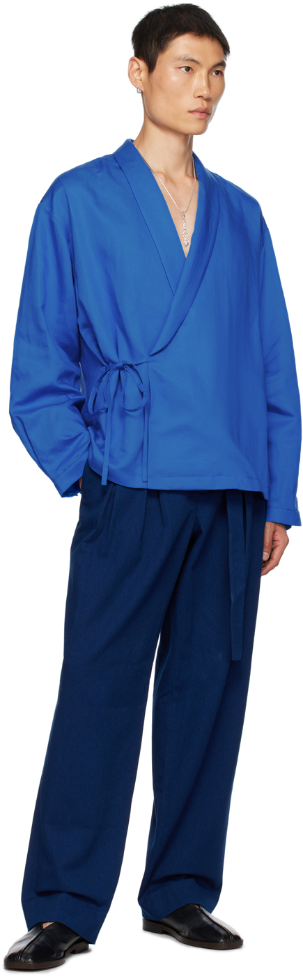 Blue Wrap Shirt