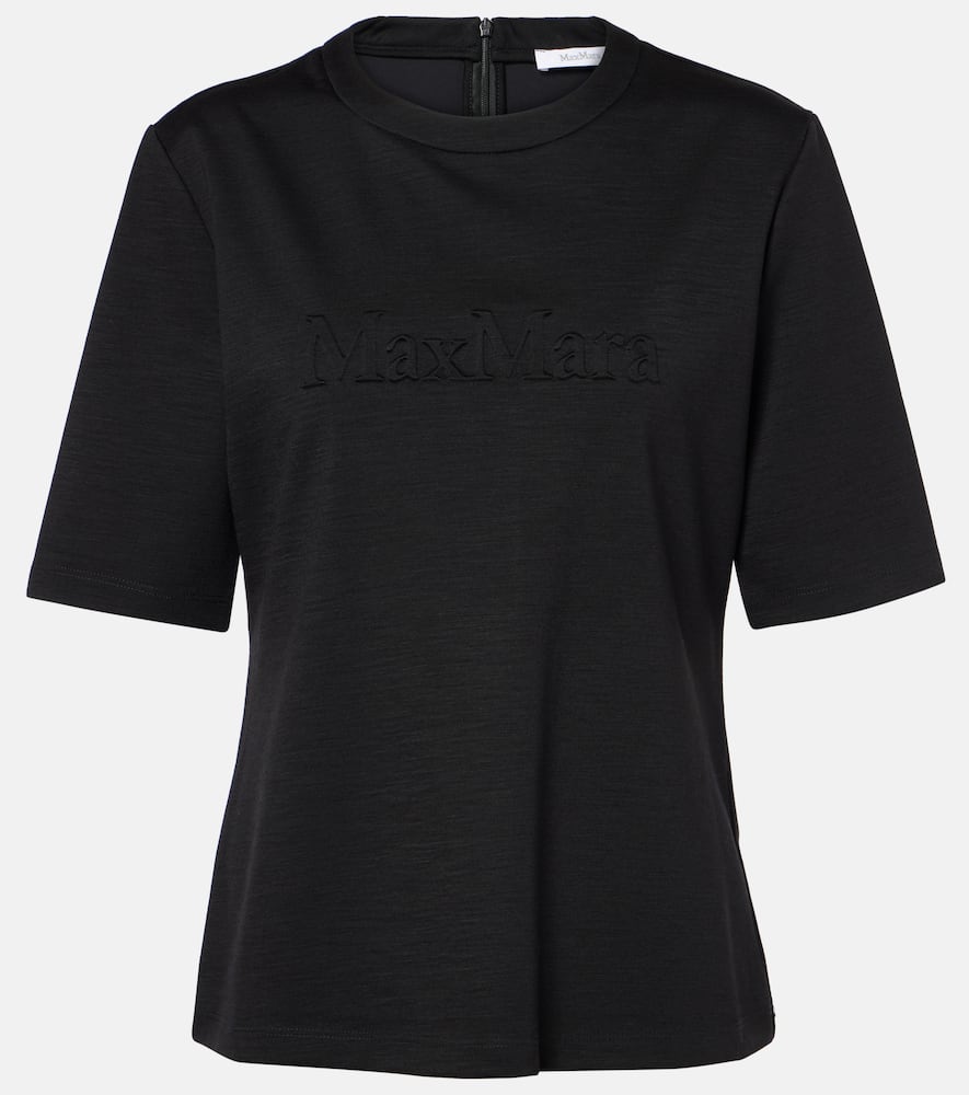 Peter embroidered wool T-shirt
