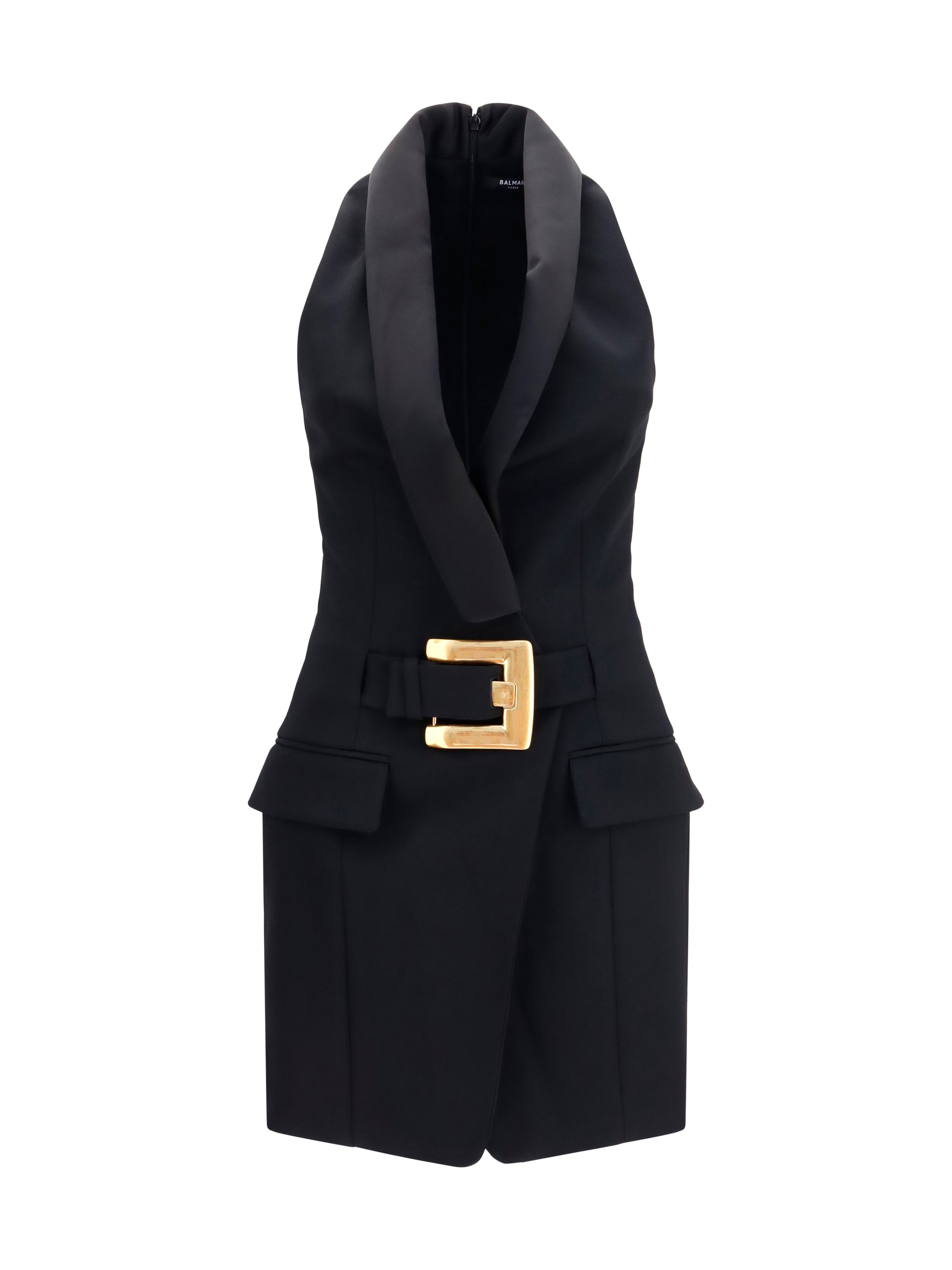 Grain De Poudre Dress — Black