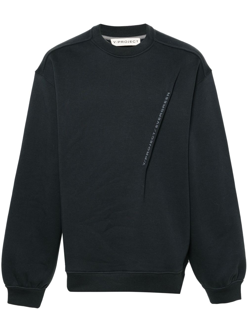 Pinched Logo cotton sweatshirt - Black