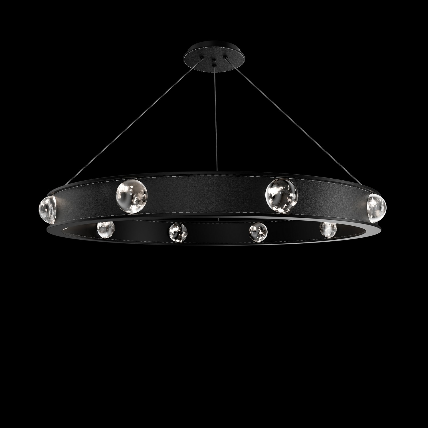 Black LED Pendant from the Kollard Collection