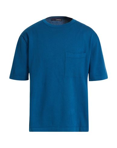 Man Sweater Deep teal Size 42 Cotton