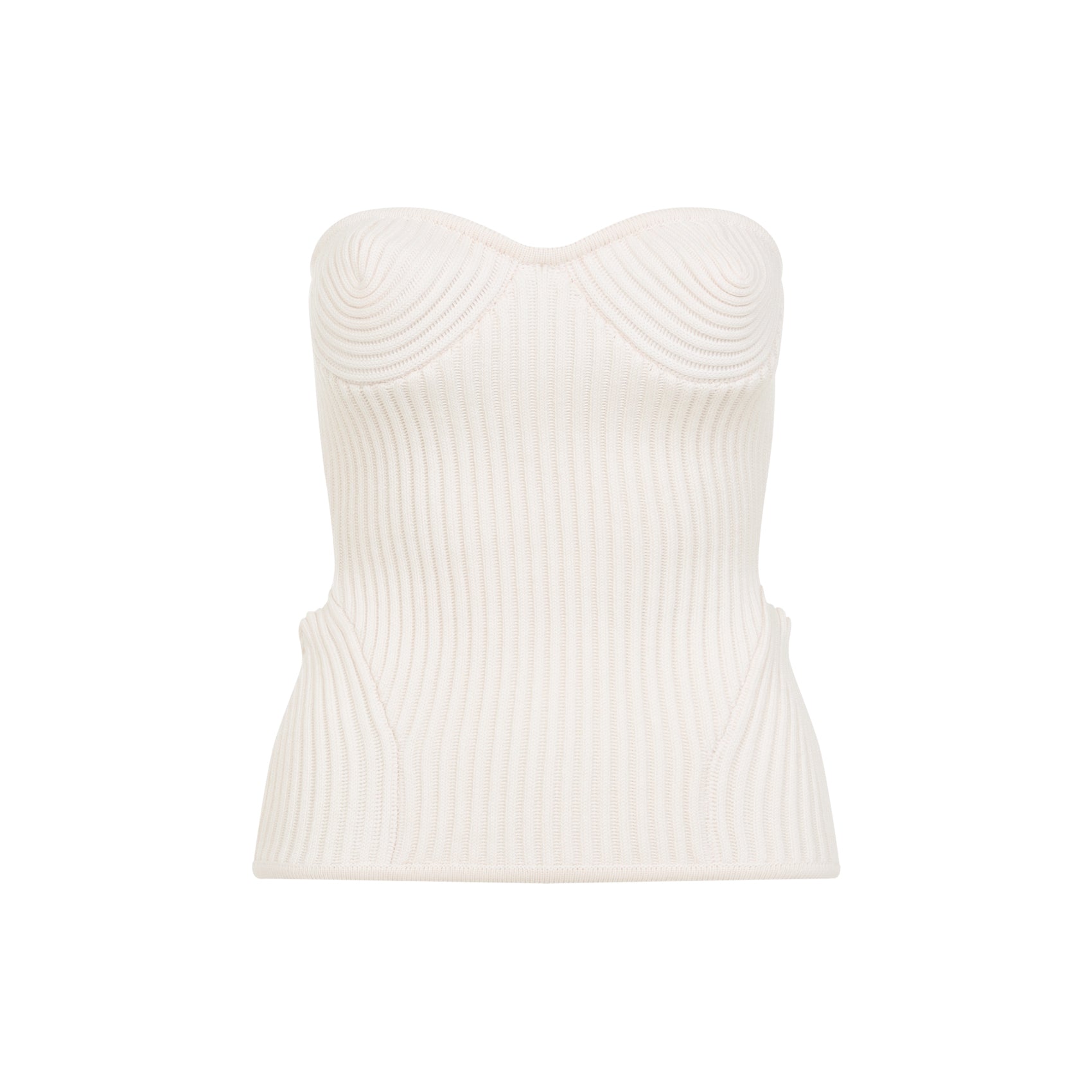 Ribbed Sweetheart Top