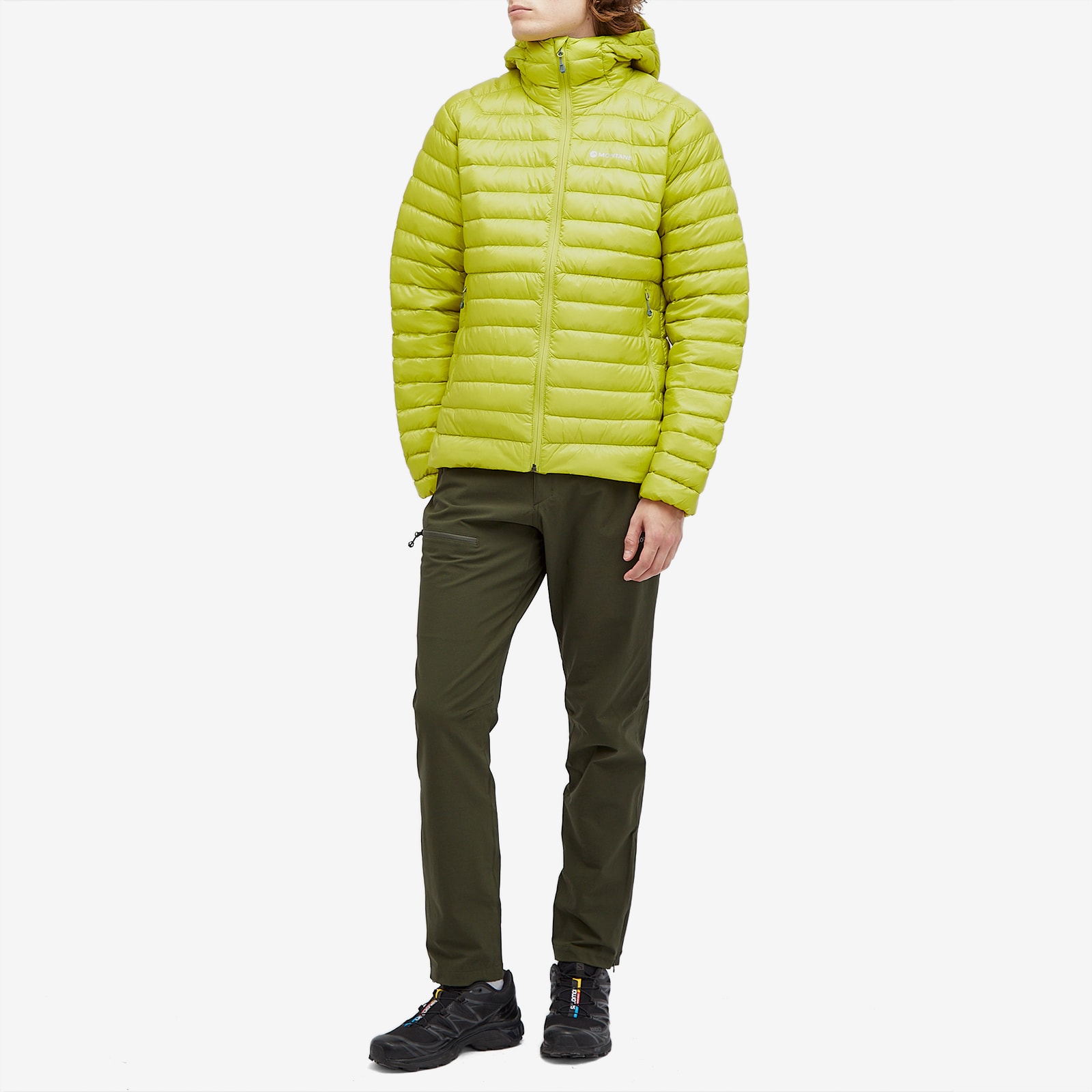 Montane Men's Anti-Freeze Hooded Down Jacket in Citrus Spring
