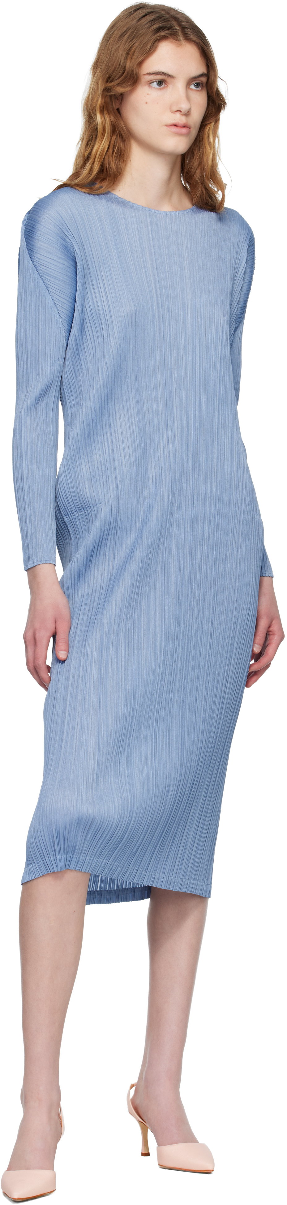 Blue Monthly Colors December Midi Dress