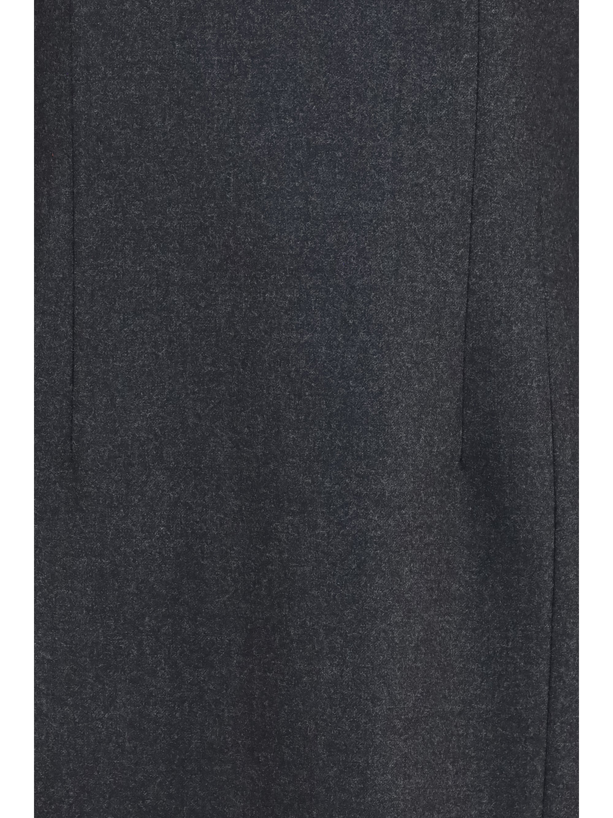 Wool Fleece Gabardine Dress — Gray