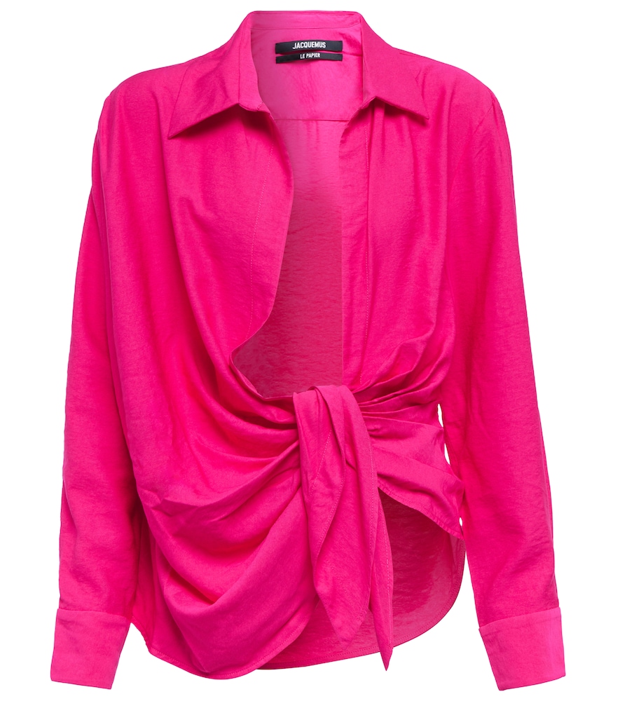La Chemise Bahia tie-detail shirt