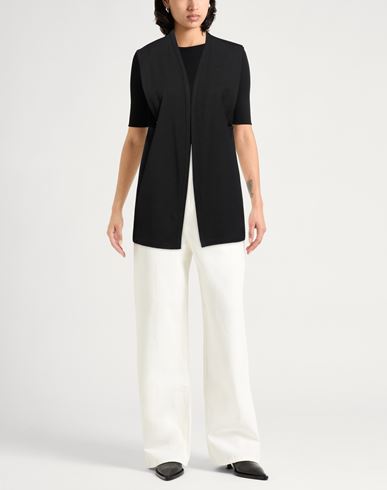 Crème Woman Cardigan Black Size 6 Virgin Wool