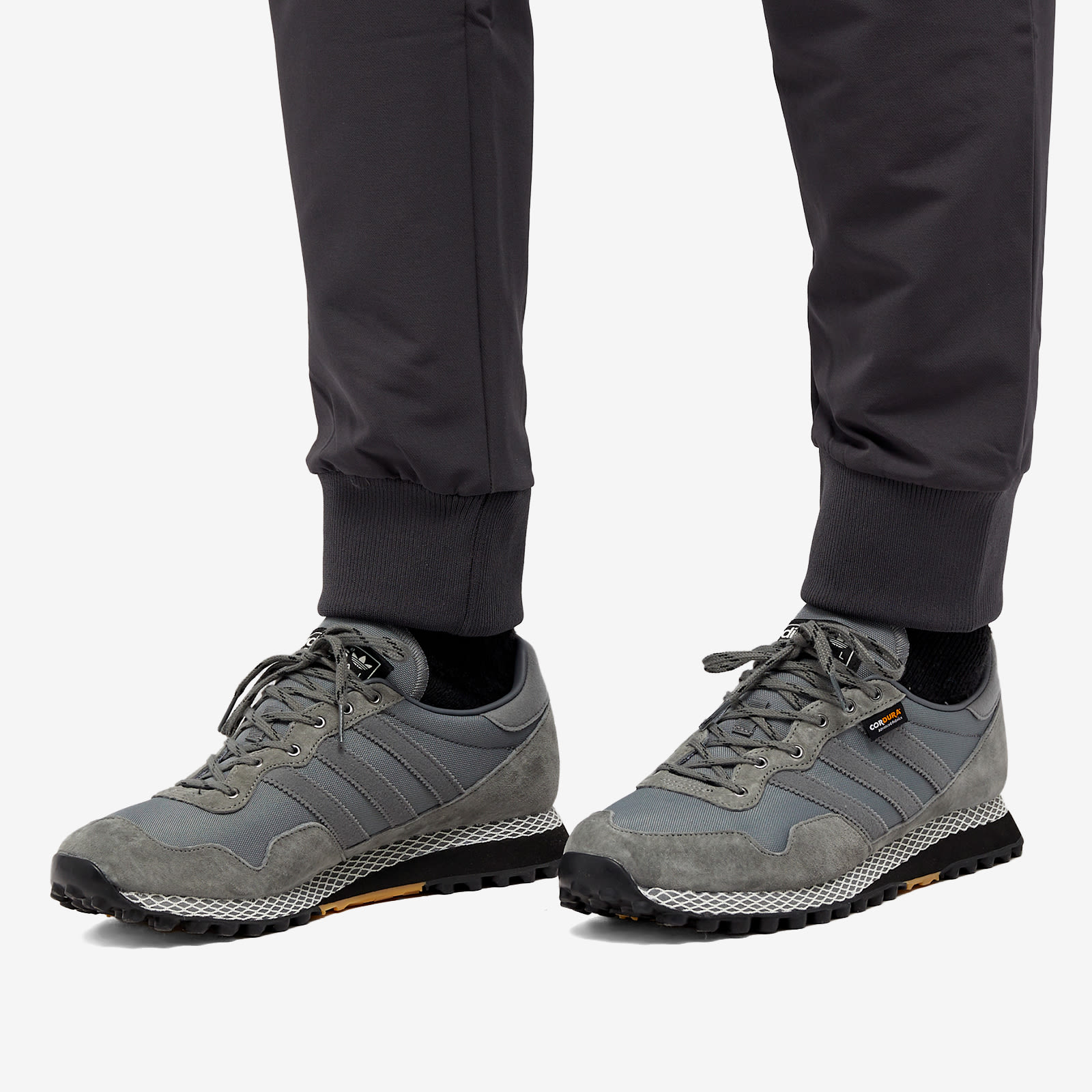 Men's Adidas SPZL Moscrop Sneakers in Ash/Grey/Green