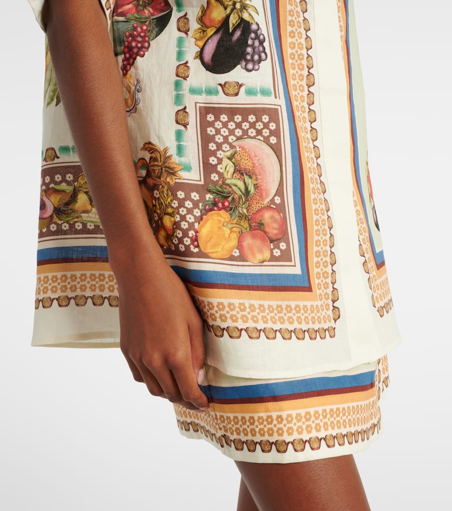 Alémais Mercado printed linen shirt
