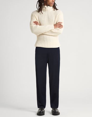 Man Pants Midnight blue Size 42 Cotton, Cashmere, Silk, Polyamide, Elastane