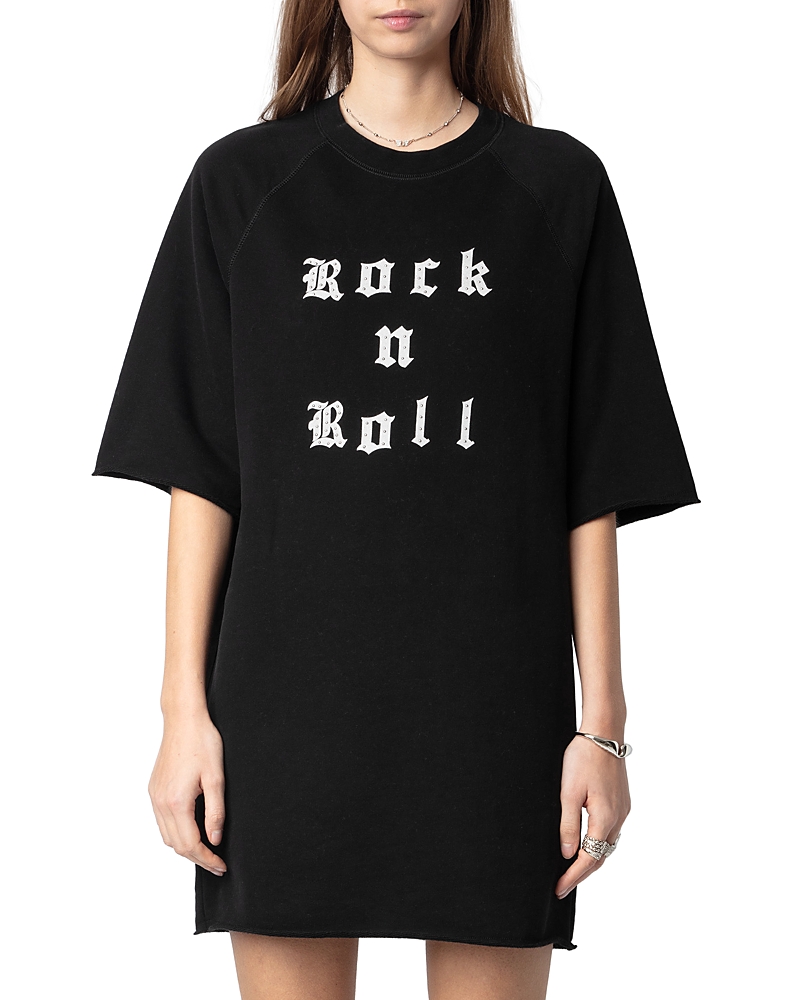 Grace T-shirt dress - Black