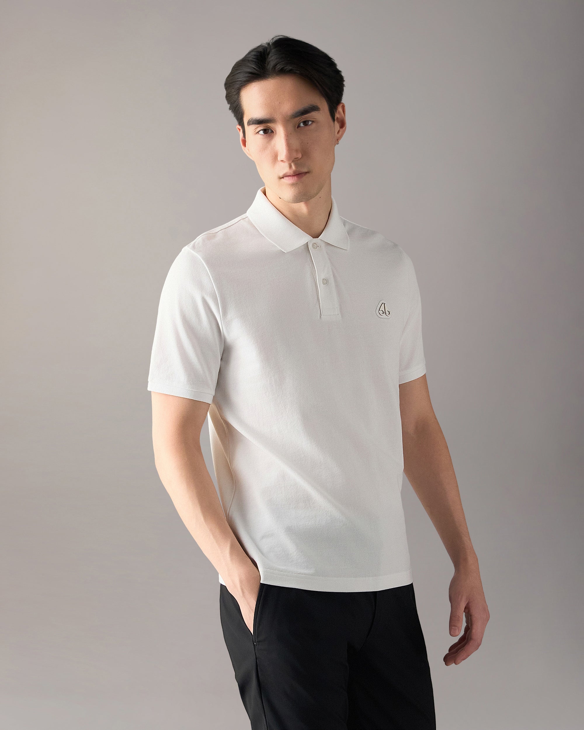 Moose Knuckles - Men's Everett Polo - Color: White