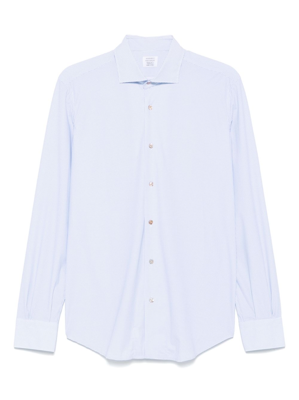 Mazzarelli geometric-print shirt - White
