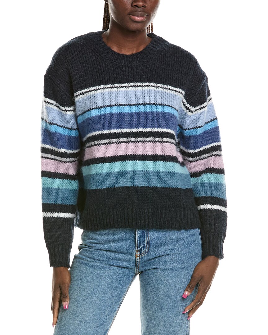 Aura Striped Wool-Blend Pullover