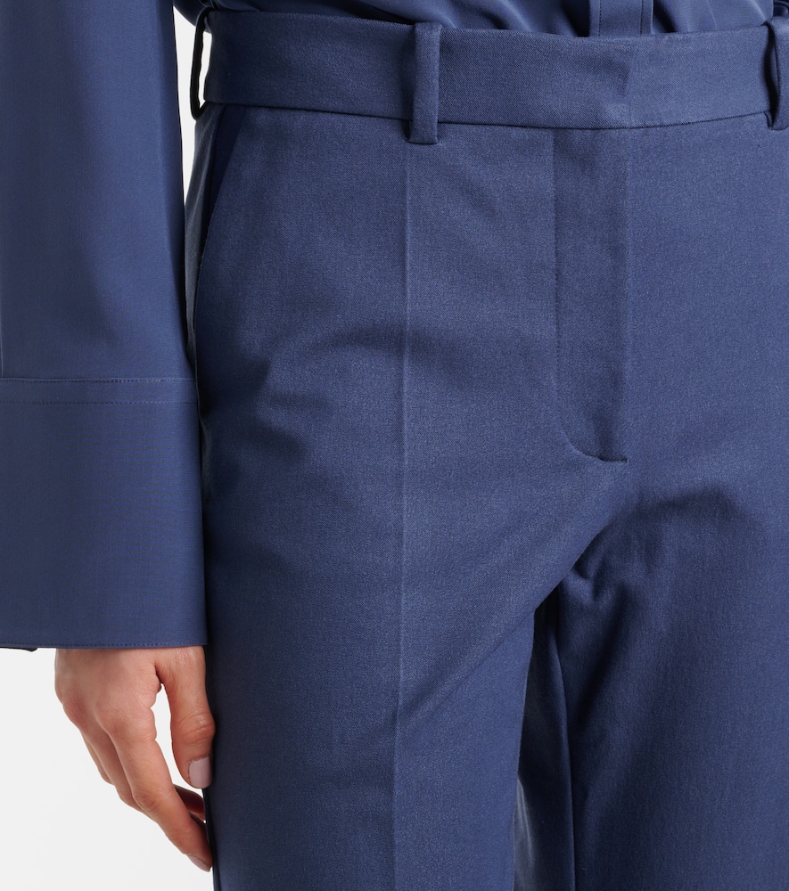 Coleman gabardine wide-leg pants