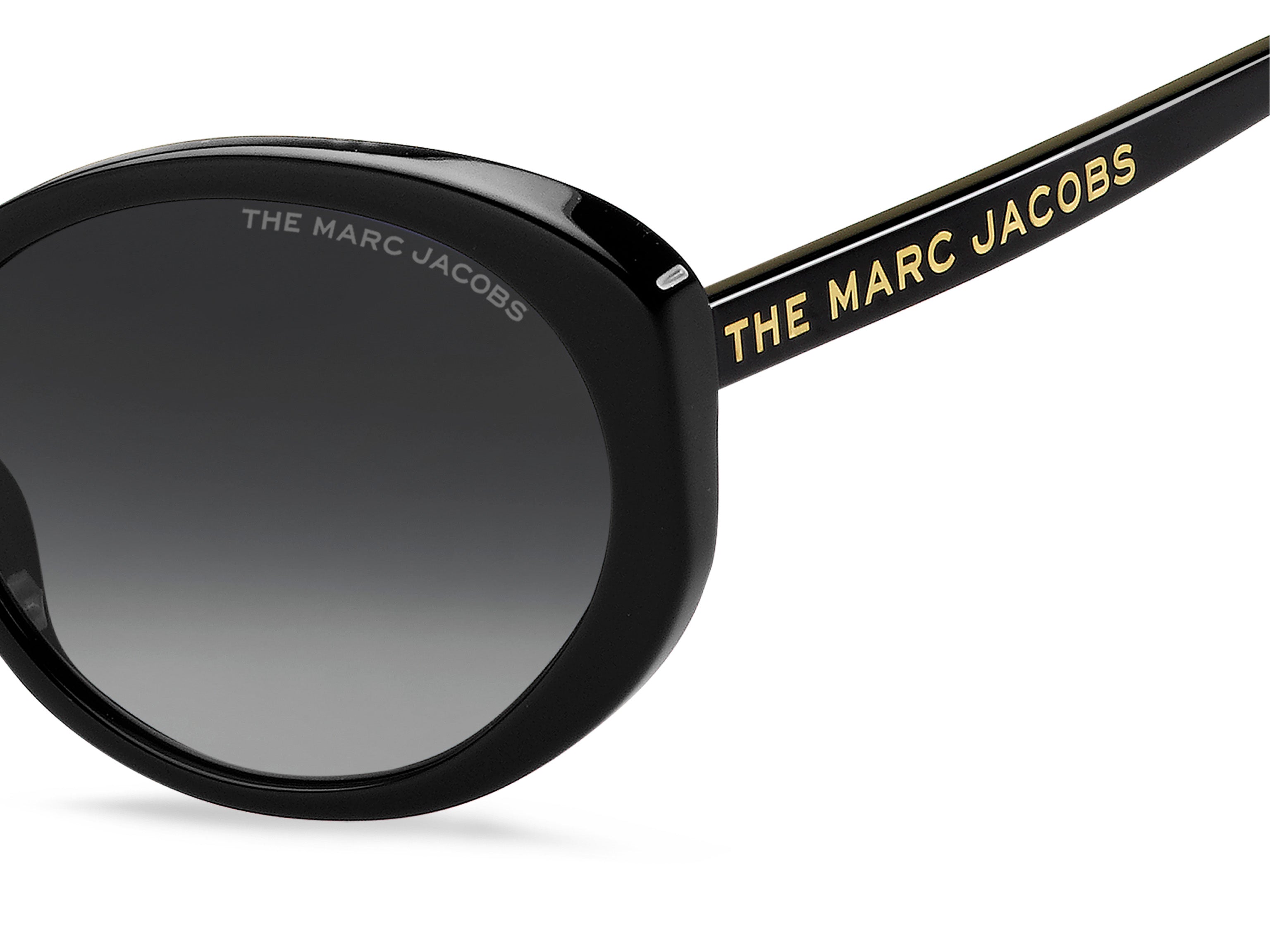 Marc Jacobs Woman Marc Jacobs MARC 520/S 807/9O Sunglasses Acetate Black Grey Round Normal Shaded