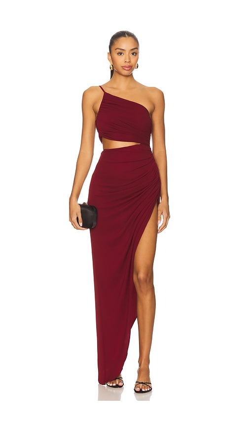 NBD Montserrat Dress in Burgundy.  XXS also in L, M, S
